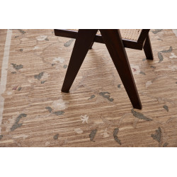 Ručne viazaný kusový koberec Flora DESP P48 Brown Mix