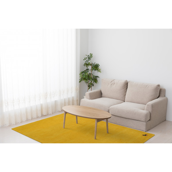 Ručne všívaný kusový koberec Asra wool yellow