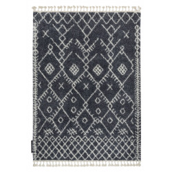 AKCIA: 120x170 cm Kusový koberec Berber Tanger B5940 grey and white