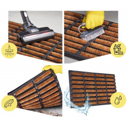 Vonkajšie čistiaci rohožka Mix Mats Brushes 105647 Black Cocos – na von aj na doma
