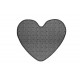 Kusový koberec Udinese šedý srdce