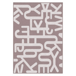 Dizajnový kusový koberec Letters od Jindřicha Lípy