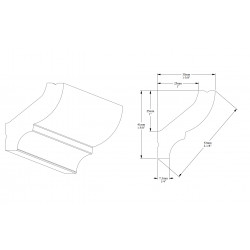 ORAC stropná lišta CB501 elegantná