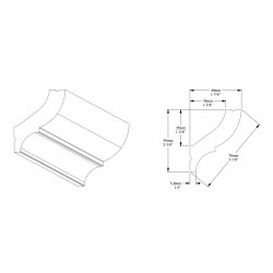 ORAC stropná lišta CB502 elegantná