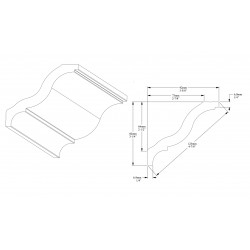 ORAC stropná lišta CB503 elegantná