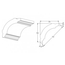 ORAC stropná lišta CB510 elegantná