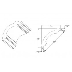 ORAC stropná lišta CB511 elegantná