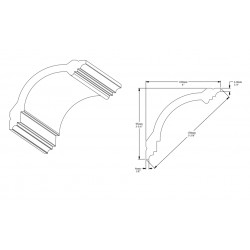 ORAC stropní lišta CB512 elegantní 2 m