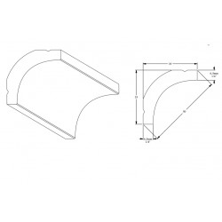 ORAC stropná lišta CB520 jednoduchá