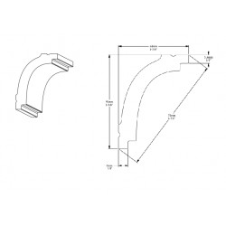 ORAC stropná lišta CB523 elegantná
