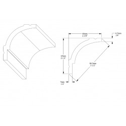 ORAC stropná lišta CB525 jednoduchá
