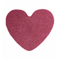 Kusový koberec Eton ružový srdce