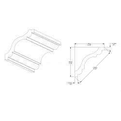 ORAC stropné lišta CX123 elegantný