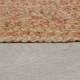 Kusový koberec Capri Jute Natural/Coral kruh