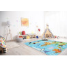 AKCIA: POŠKODENÉ - Detský kusový koberec Torino kids 233 WORLD MAP