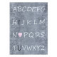 Detský kusový koberec Junior 52106.801 Alphabet grey