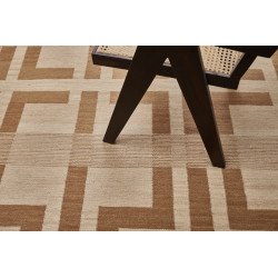 Ručne viazaný kusový koberec Leonidas DESP P124 Beige Mix