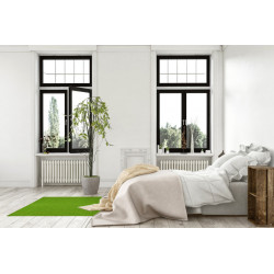 Kusový koberec Eton zelený 41 štvorec