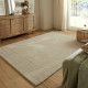 Kusový ručne tkaný koberec Tuscany Textured Wool Border Natural