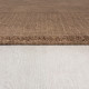 Kusový ručne tkaný koberec Tuscany Textured Wool Border Brown