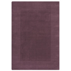 Kusový ručne tkaný koberec Tuscany Textured Wool Border Purple