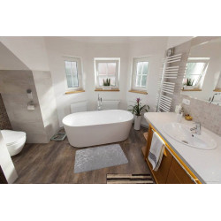 Kúpeľňová predložka Rabbit shine - grey