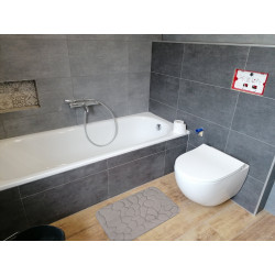 Protišmyková kúpeľňová predložka 3D 133 sand