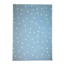 AKCIA: 95x200 cm Kusový detský koberec Hviezdičky modré