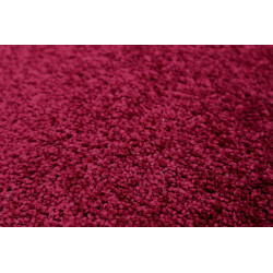 Vianočný kusový koberec Eton vínovo červený kruh