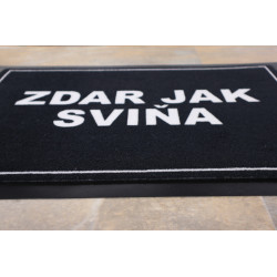 Rohožka Zdar jak sviňa 40x60 cm – na von aj na doma