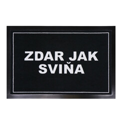 Rohožka Zdar jak sviňa 40x60 cm – na von aj na doma