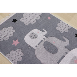 TRHÁK: Detský kusový koberec Natur Slony
