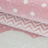 DOPREDAJ: 80x150 cm Detský kusový koberec Bambi 820 pink
