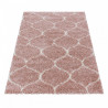 AKCIA: 60x110 cm Kusový koberec Salsa Shaggy 3201 rose