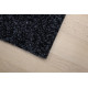 AKCIA: 400x145 cm Metrážny koberec Santana 50 čierna s podkladom resine, záťažový