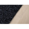 AKCIA: 400x145 cm Metrážny koberec Santana 50 čierna s podkladom resine, záťažový