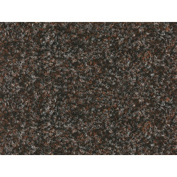 AKCIA: 99x70 cm Metrážny koberec Santana 80 hnedá s podkladom resine, záťažový
