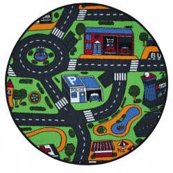 Detský kusový koberec City life kruh