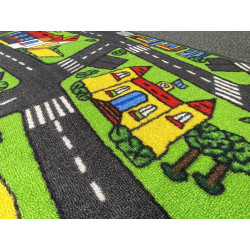 Detský kusový koberec City life štvorec