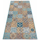 Behúň Cappuccino 105880 Mosaik Blue Multicolored