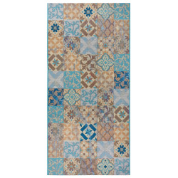 Behúň Cappuccino 105880 Mosaik Blue Multicolored