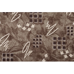 AKCIA: 65x500 cm Metrážny koberec Roines brown