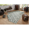 AKCIA: 80x150 cm Kusový koberec Twin-Wendeteppiche 103131 grün creme – na von aj na doma