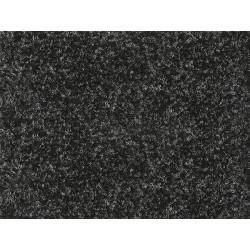 AKCIA: 100x400 cm Metrážny koberec Santana 50 čierna s podkladom resine, záťažový