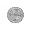 Kusový koberec Gemini 106028 Silver kruh z kolekcie Elle – na von aj na doma