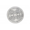 Kusový koberec Gemini 106028 Silver kruh z kolekcie Elle – na von aj na doma