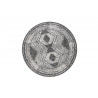 Kusový koberec Gemini 106029 Black kruh z kolekcie Elle – na von aj na doma