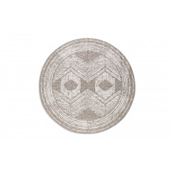 Kusový koberec Gemini 106031 Linen kruh z kolekcie Elle - na von aj na doma