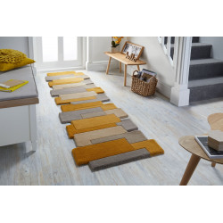 Běhoun Abstract Collage Ochre/Natural