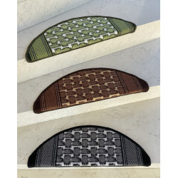 Nášľapy na schody Grenoble šedý polkruh, samolepiaci